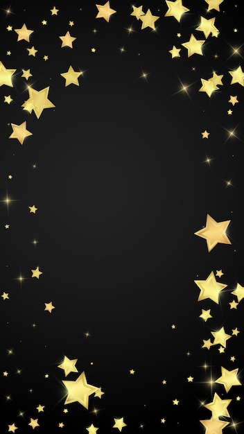 Magic stars vector overlay Gold stars scattered