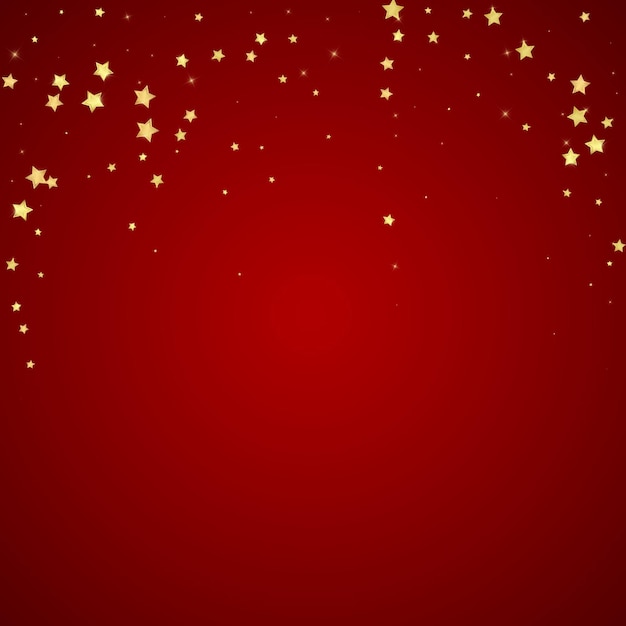 Magic stars vector overlay Gold stars scattered