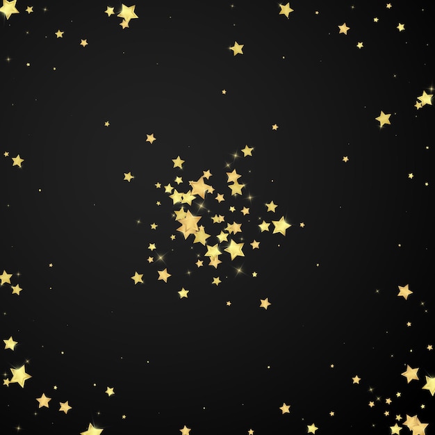 Magic stars vector overlay Gold stars scattered