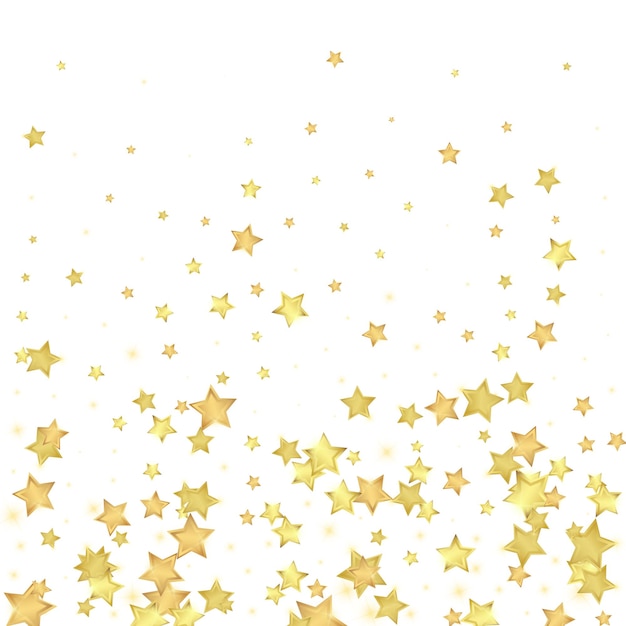 Magic stars vector overlay gold stars scattered