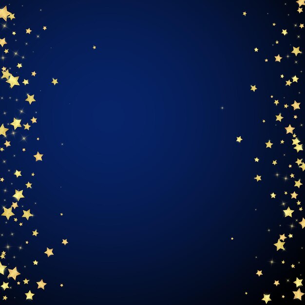 Magic stars vector overlay Gold stars scattered