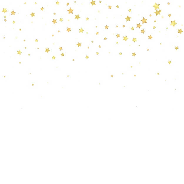 Magic stars vector overlay Gold stars scattered