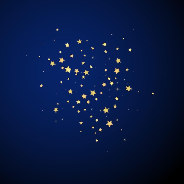ベクトル マジック・スター・ベクトル・オーバーレイ 金色の星が散らばっている