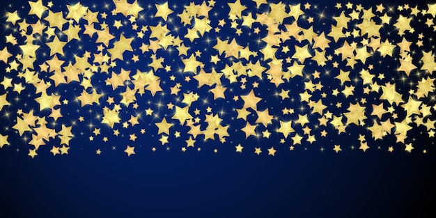 Magic stars vector overlay gold stars scattered