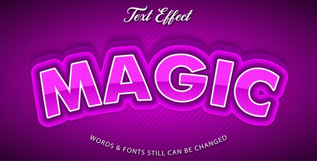 Vector magic text effect style