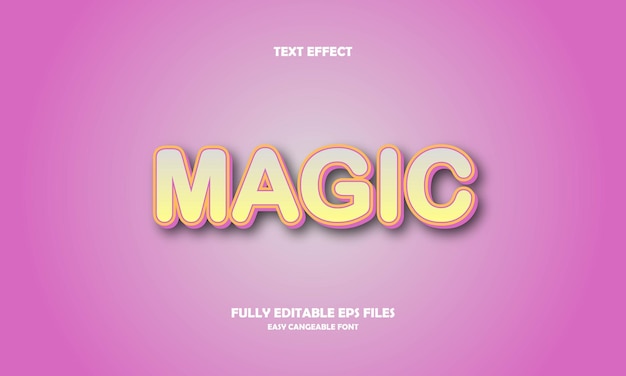 Magic text effect