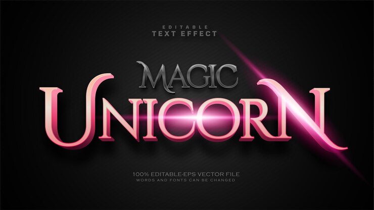 Magic Unicorn Text Effect