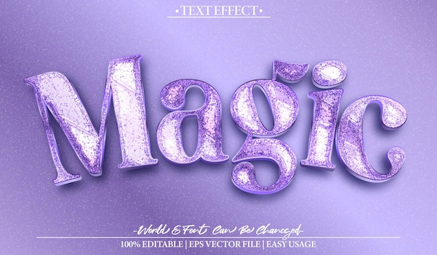 Magic Vector Text Effect Bewerkbaar Alphabet Fantasy Mystery Spiral Miracle