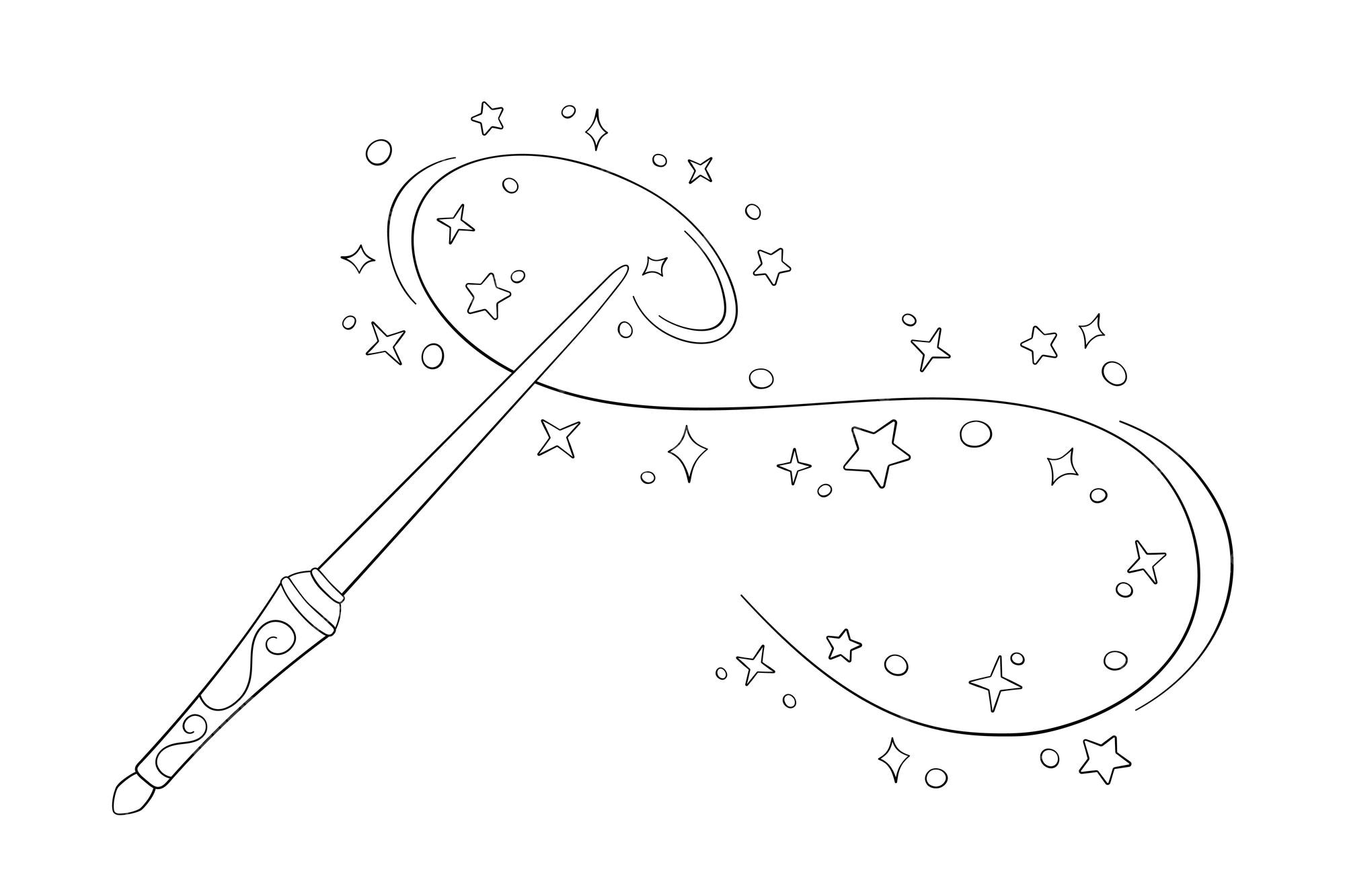 Wand Outline Printable wand-outline-printable