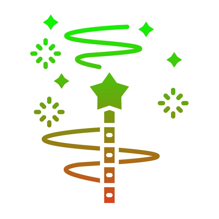 Vector magic wand icon