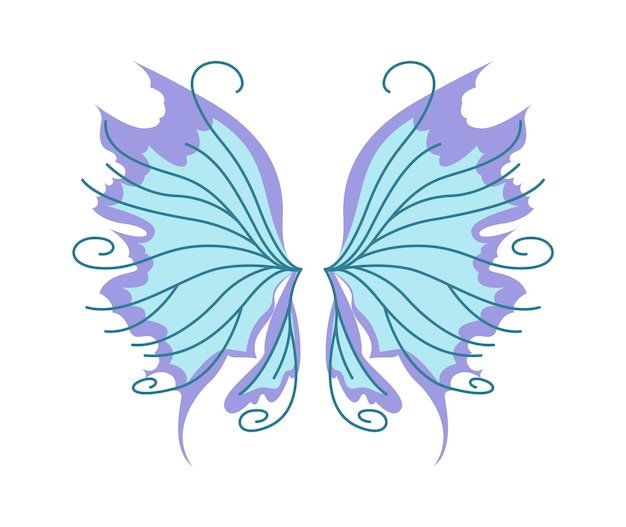 Vector magic wings icon vector illustration