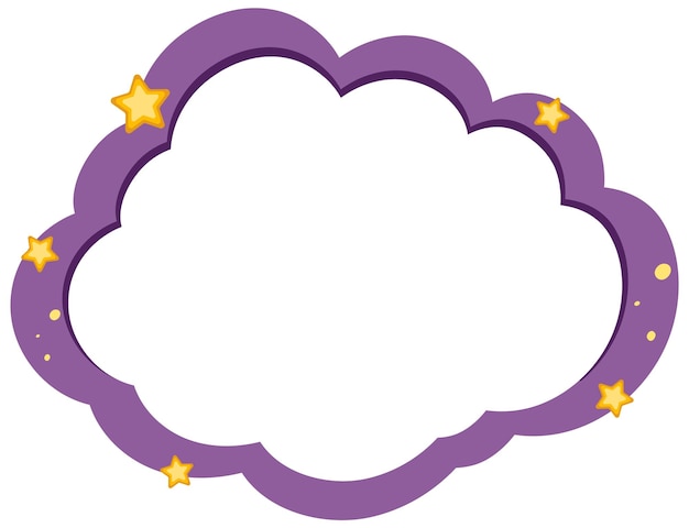 Magical Cloud Frame with Stars