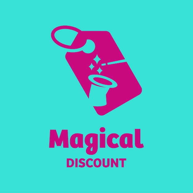 Logo di sconto magico