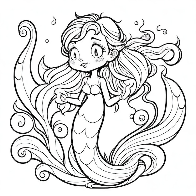 Magical Mermaid Designs Funfilled Coloring Book for Playful Artists