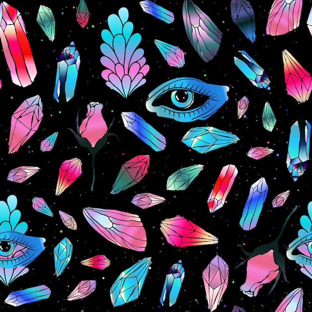 Magical seamless pattern