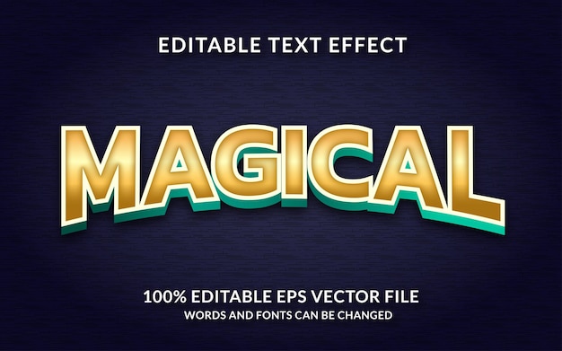 Magical Text Style Effect