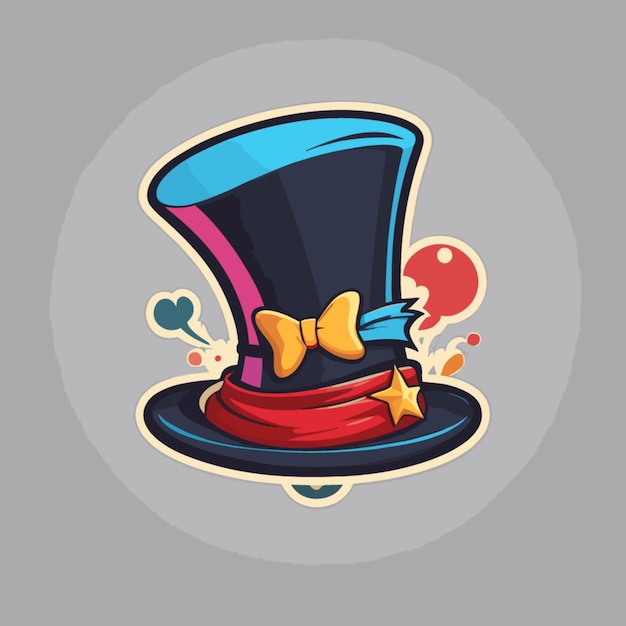 Vector magician hat cartoon vector