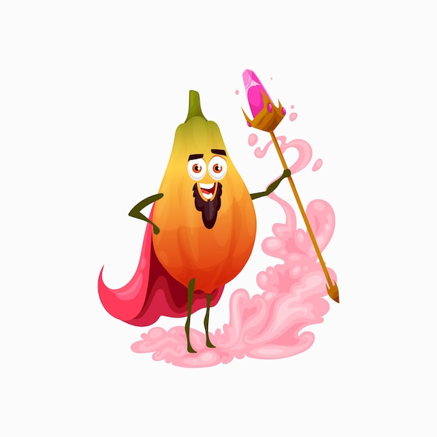 Вектор Маг папайи фрукты еда изолированные экзотический волшебник