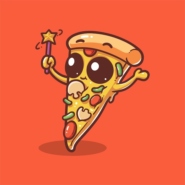 Vector magician pizza