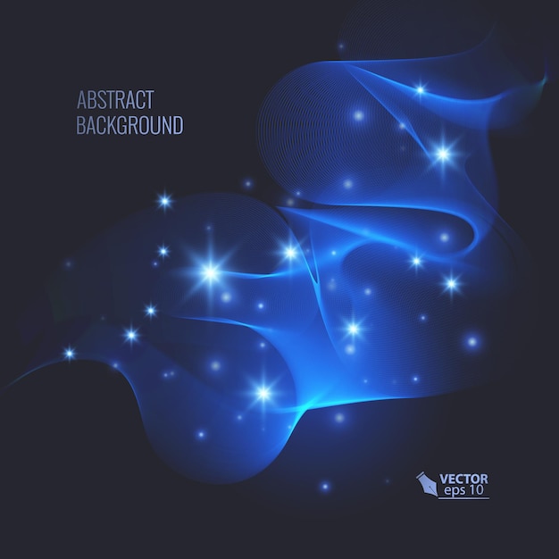 Magisch gloeiend effect op donkere achtergrond voor uw ontwerp, abstract effect.