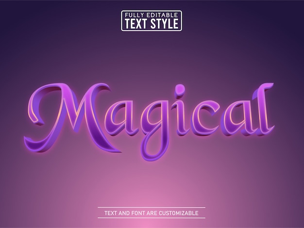 magisch gloeiend teksteffect