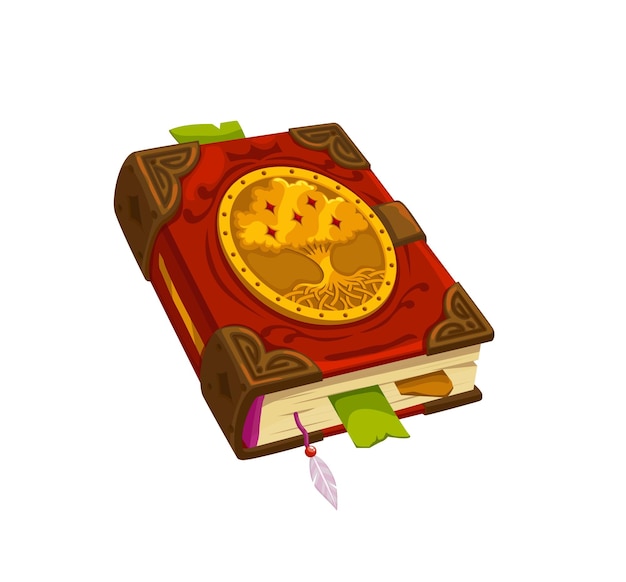 Magisch spreukboek of middeleeuws boek voor fantasie spel
