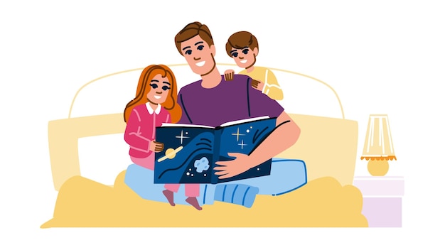 magische bedtijdverhalen vector