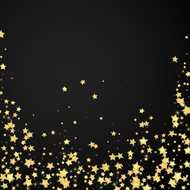Magische sterren vector overlay Gouden sterren verspreid