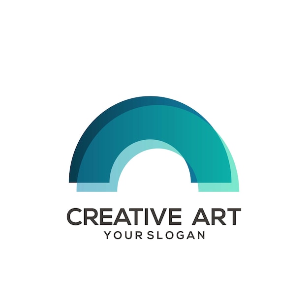 Magneet logo gradiënt kleurrijk ontwerp
