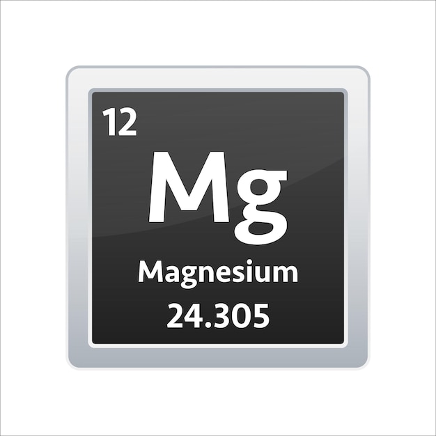 Premium Vector | Magnesium symbol chemical element of the periodic table  vector stock illustration