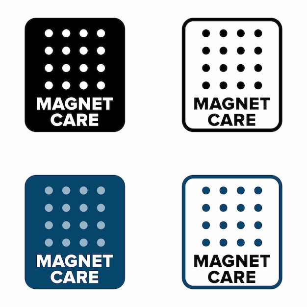 Magnet care vector informatiebord