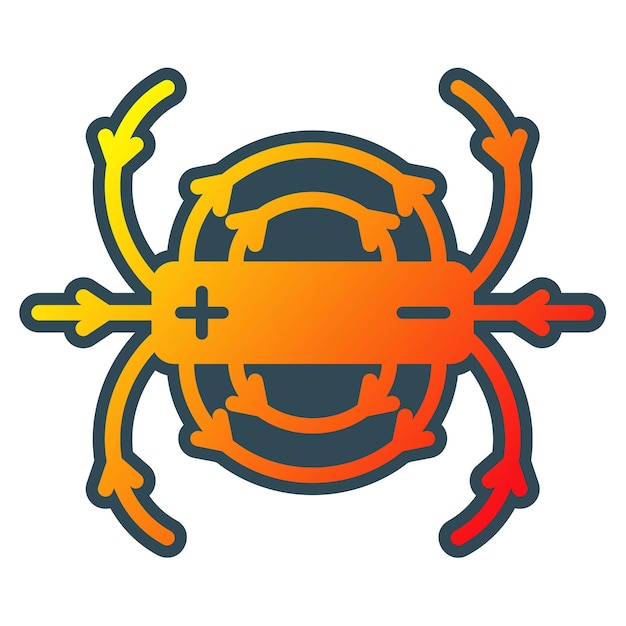 Vector magnetic field icon