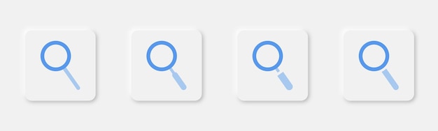 magnifier icon in flat search symbol magnifier icons in flat magnifying glass symbol search sign