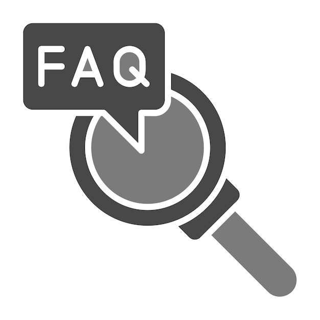 Vector magnifier icon