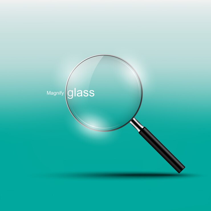 Vector magnify glass