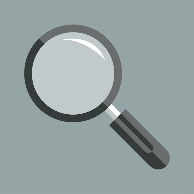 Magnifying glass flat icon