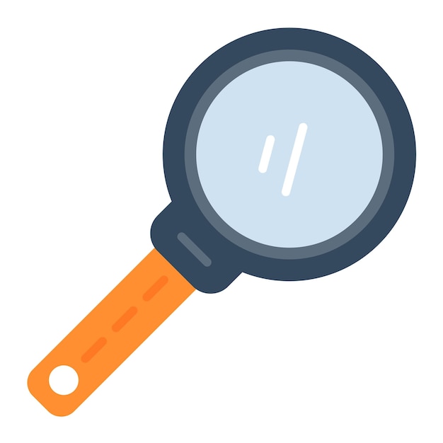 Magnifying Glass Flat Illustration