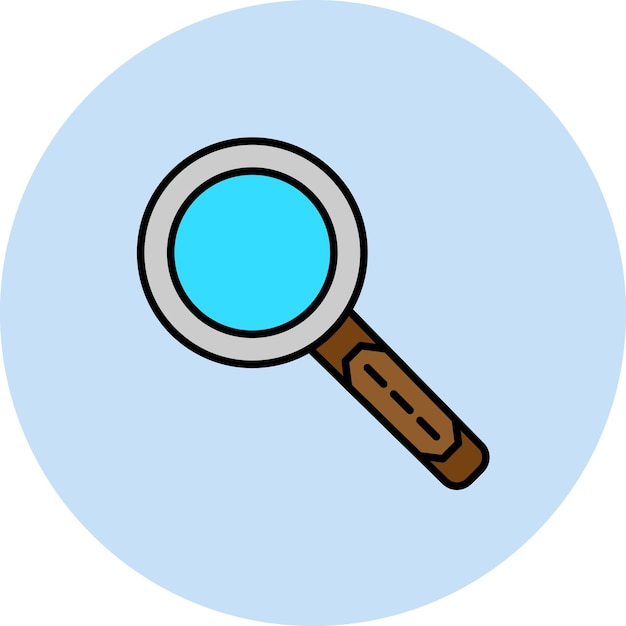 Magnifying Glass Flat Illustration