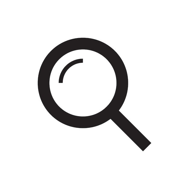 Magnifying glass icon Search find seek icon