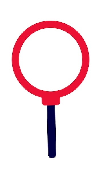 Magnifying glass icon Vector illustration