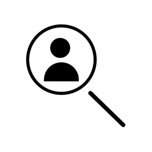 Magnifying glass or search icon vector