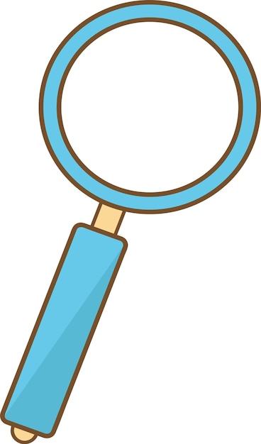 Vector magnifying glass tool