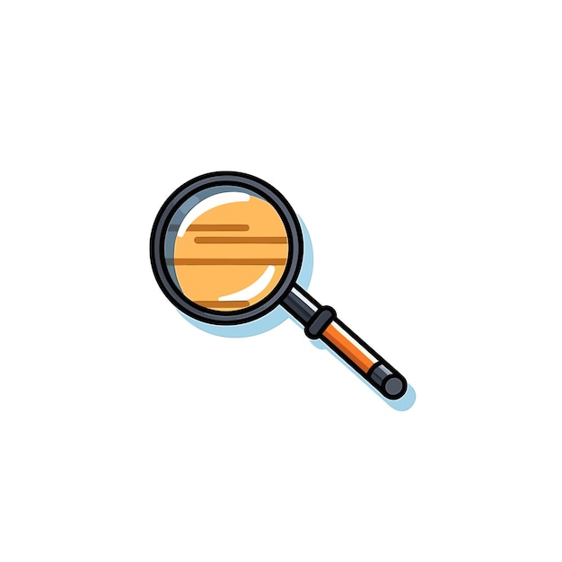 Magnifying glass vector icon illustration