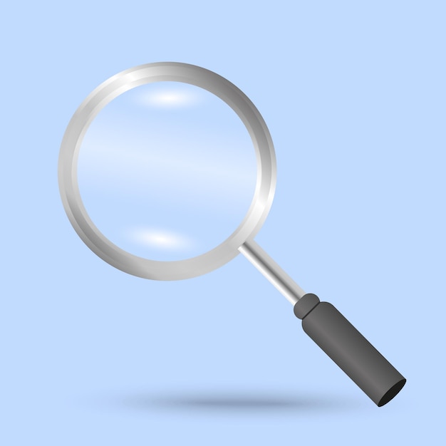 Magnifying glass in vector illustration