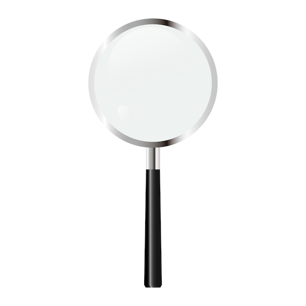 Vector magnifying glass