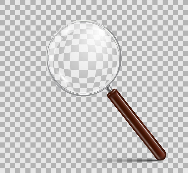 Vector magnifying glass