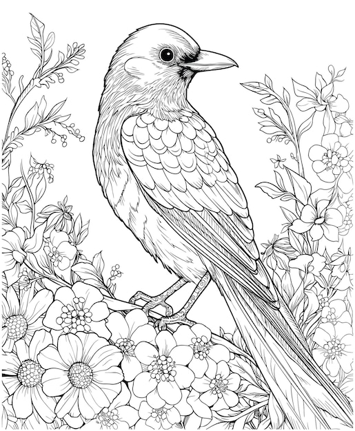 60 Desenhos para Adultos  Bird coloring pages, Animal coloring pages, Adult  coloring pages