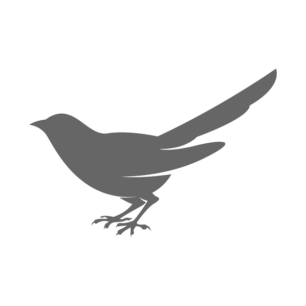 Vector magpie logo icon illustration design