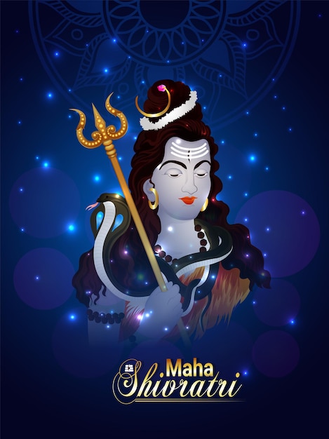 Maha shivratri illustrazione dello sfondo