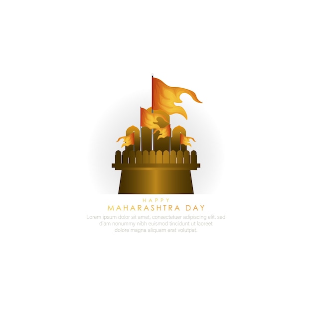 День Махараштры - векторная иллюстрация дня Махараштры